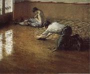 Gustave Caillebotte The worker plane the floor Sweden oil painting artist